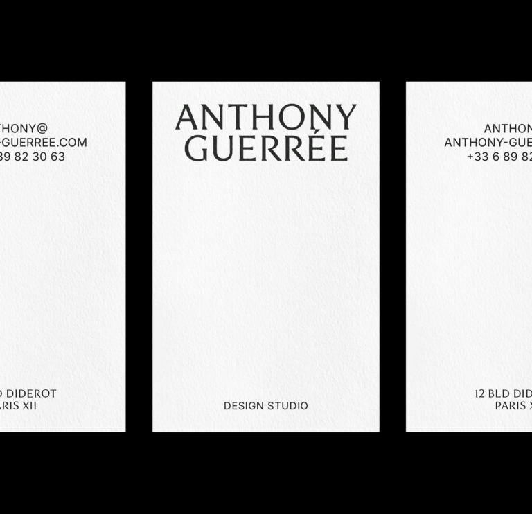 Carte de visite de Anthony Guerrée