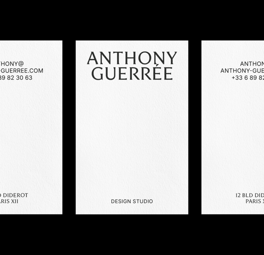 Carte de visite de Anthony Guerrée